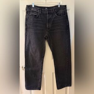 Edwin Tash 90s Straight Leg Jeans, Distressed Black, 31